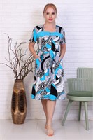 Халат трикотажный на пуговицах 18579